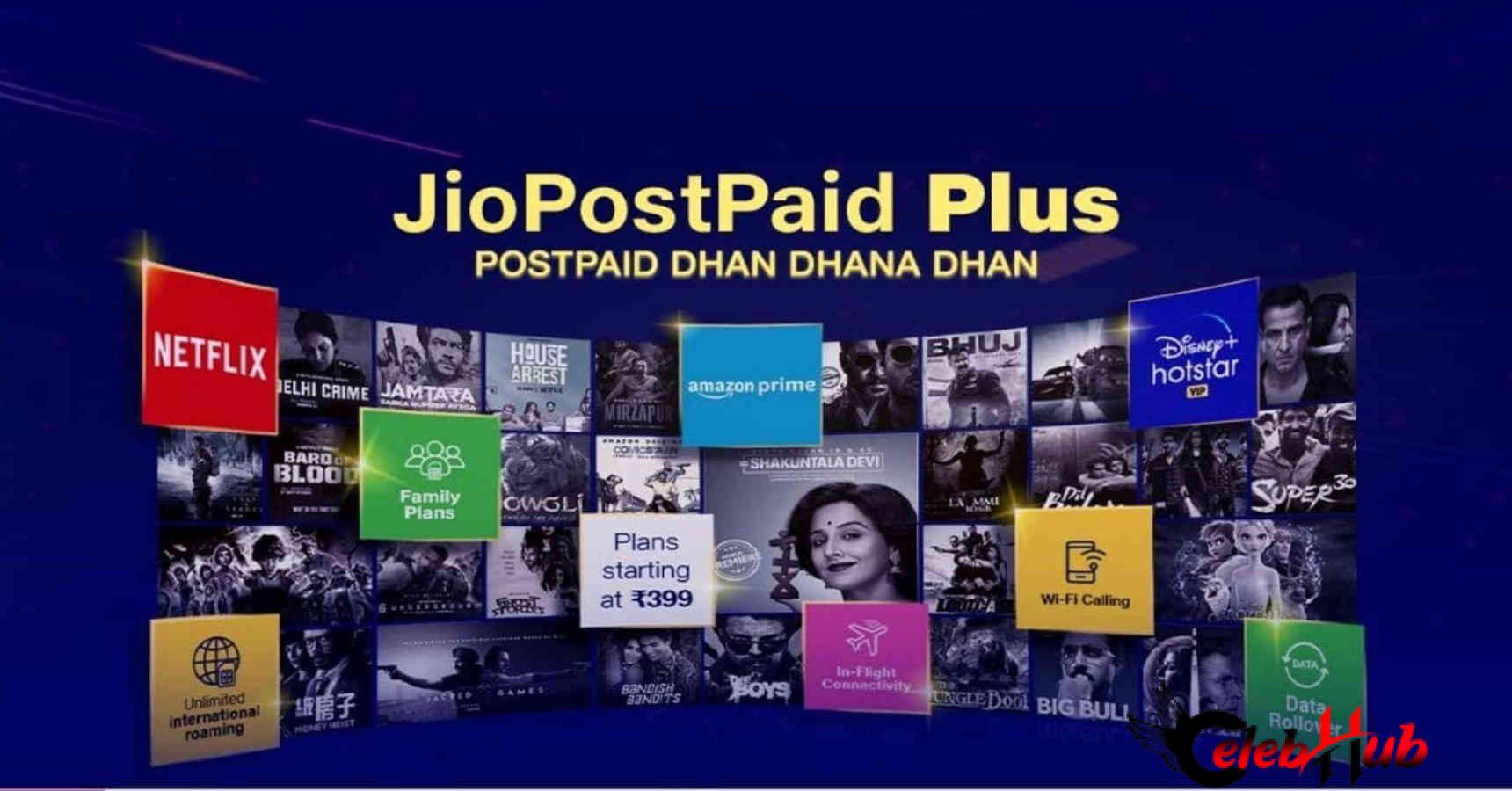 Jio plus Post paid recharge plan