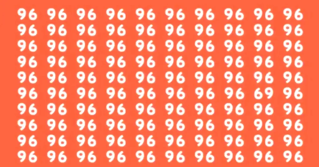 finding the 69 in a crowd of 96 is a challenge